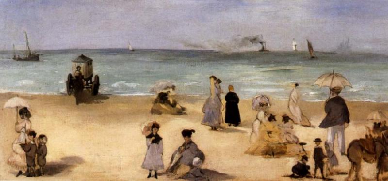 Edgar Degas Beach Scene Norge oil painting art